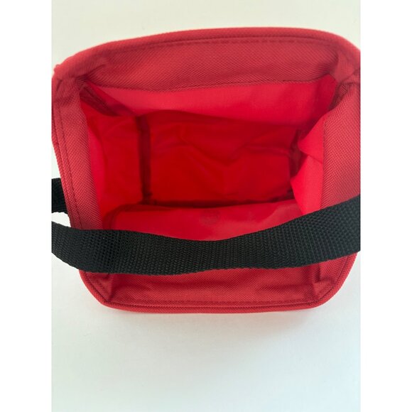 Thirty-One Red Santa Belt Little Carry All W Mesh Pocket approx 6x6 NEW‎ Unused - Picture 5 of 7